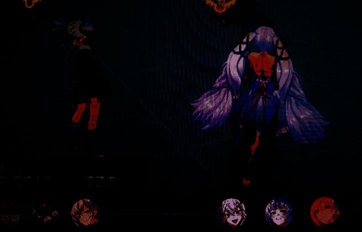 战斗中技能释放顺序演示图，显示速度条推进与各角色技能衔接时机