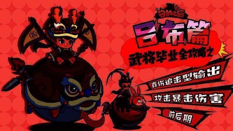 吕布角色立绘特写，身穿铠甲，眼神凌厉，背后火焰特效环绕，彰显霸气