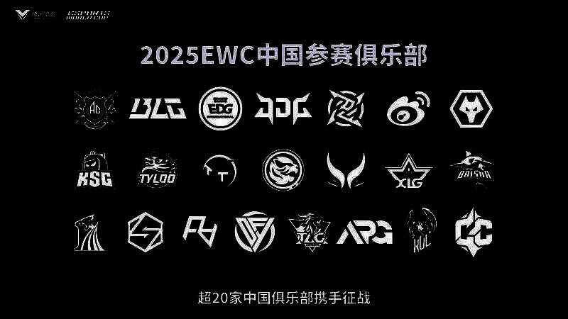 中国战队集体亮相发布会现场，队员身穿统一队服，手持国旗合影留念