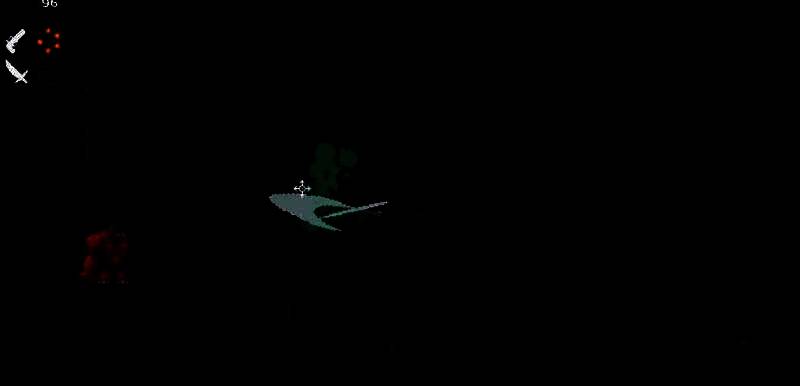 《血涌不息》游戏画面，角色在哥特风格场景中高速移动，刀光剑影交错，战斗特效华丽