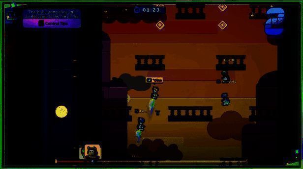 多人派对游戏画面，玩家们操控角色在竞速赛道上激烈角逐，画面充满动感与色彩