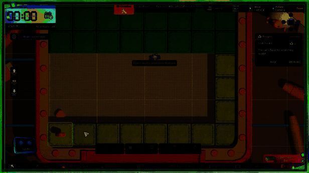 玩家在编辑器界面设计关卡，屏幕上显示可拖拽的机关与角色，操作直观易懂