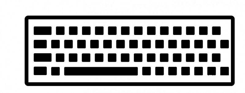 最终成品图，展示完整绘制的键盘设计