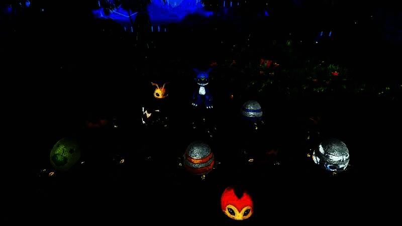 玩家在大地图上发现隐藏洞穴，获得稀有数码蛋