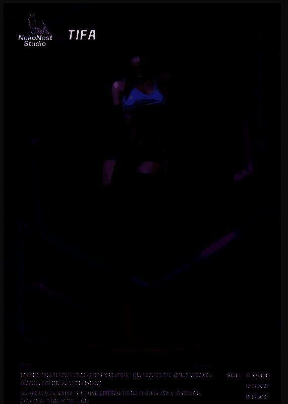 猫娘蒂法正面特写，佩戴黑色猫耳，眼神温柔，身穿经典露肩短裙装