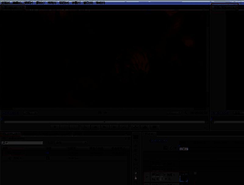 时间轴界面展示，视频素材已拖入轨道1，光标指向轨道上的视频片段