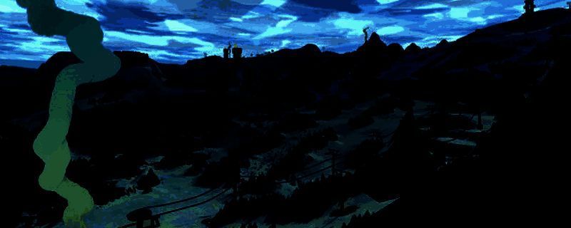 玩家角色在雪山之巅准备滑下，远处云雾缭绕，阳光洒在雪地上，呈现出壮丽的自然景观