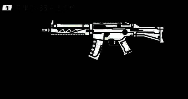 芬里尔-33步枪特写，枪身呈银灰色流线设计，配备战术导轨与弹匣细节清晰