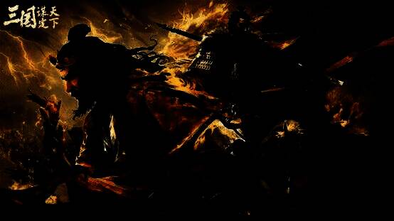 游戏内阵营选择界面展示，左侧为黄巾军风格角色，右侧为汉室朝廷武将，背景为战火纷飞的城池