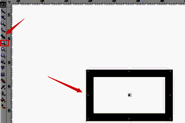 使用矩形工具绘制带有黑色边框的矩形图形