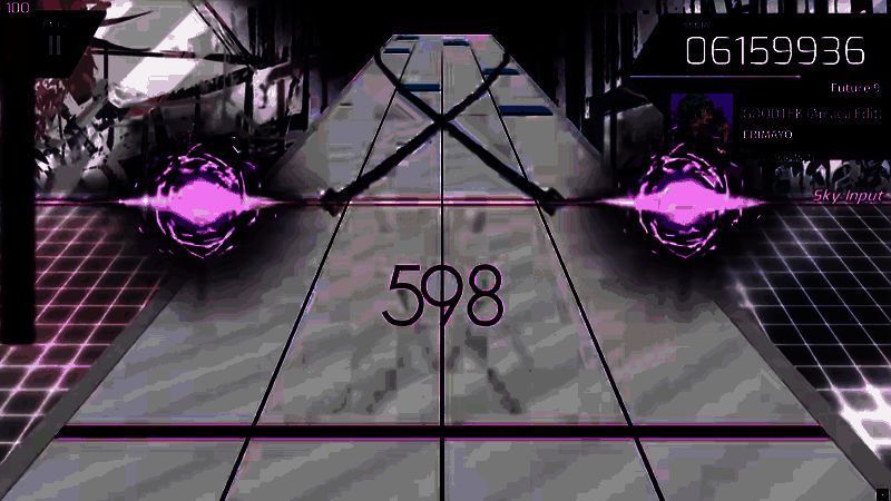 Monochrome Princess游戏画面，黑白主色调搭配扭曲光影，营造出诡异而华丽的氛围