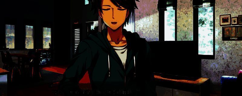 《美好的回乡生活》游戏主视觉图，画面中展现乡村小镇的宁静风光与主角归乡的温馨场景