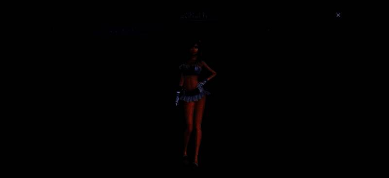 角色全身特写，白色泳装搭配细带设计，尽显夏日风情