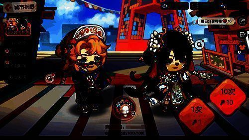 奇游祈愿池套装展示，包含狼神与猫神主题服饰，风格神秘华丽