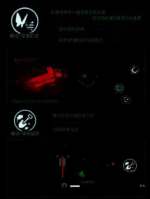 技能演示图：伊万德使用‘观察宿主’功能，画面分屏显示主视角与被寄生者视角