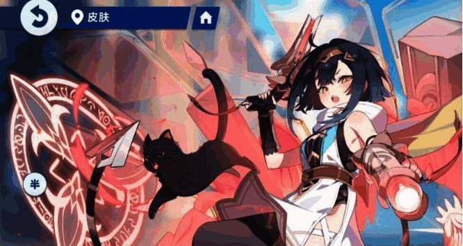 琥珀在战斗场景中释放技能，周围泛起蓝色能量光环，队友身上有护盾效果