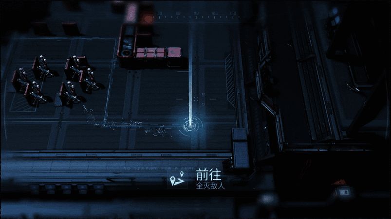 战斗场景GIF动图，展示角色突入房间、投掷手雷引爆油桶的连贯战术动作