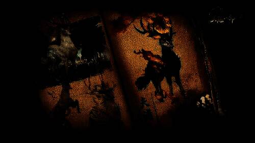 宠物飞升动画截图，一只火焰麒麟形态的宠物在雷光中完成蜕变，头顶显示新增内丹槽位，技能特效华丽升级