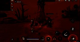 唤生石 glowing blue，玩家触碰后地面升起能量光柱