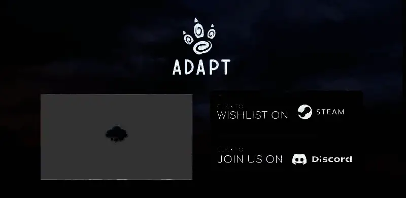 《适应进化》官网界面截图，页面展示游戏核心玩法介绍与生态循环系统示意图