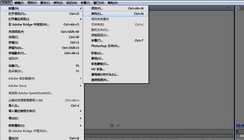 Premiere时间线界面，视频素材已拖入轨道1，轨道标识清晰可见