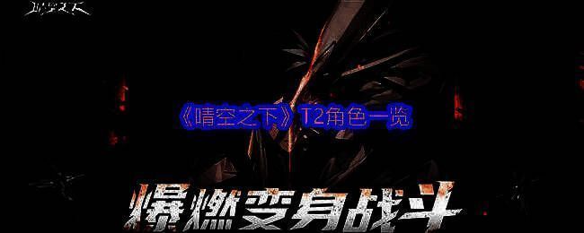 《晴空之下》游戏主视觉图，蓝天背景下角色群像展现，画面充满艺术感与动态张力