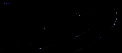 空月之歌网页截图，展示三轮月亮中的破碎之月与环绕碎片，背景为神秘北境地貌