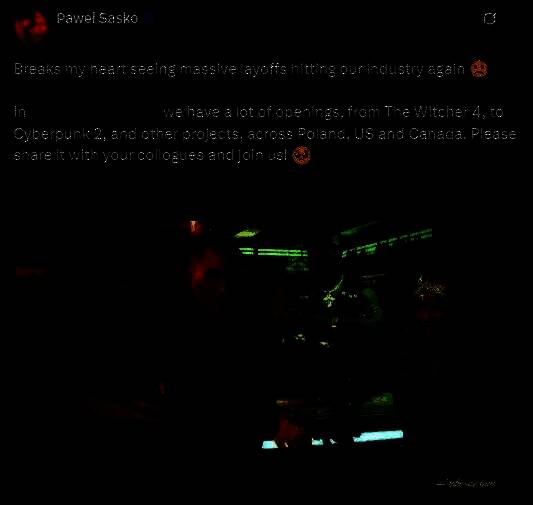 CDPR官网招聘页面截图，展示多个技术与创意岗位的职位描述