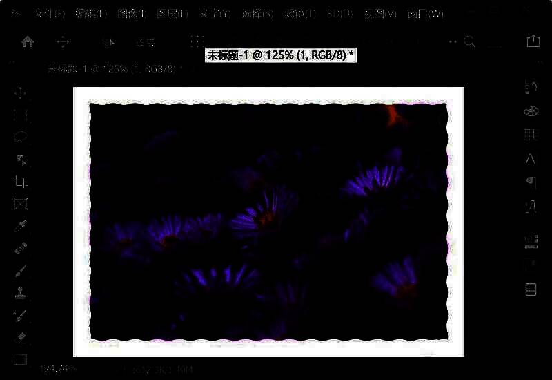 通过剪贴蒙版将图片嵌入波浪形状中，形成波浪边缘的视觉效果