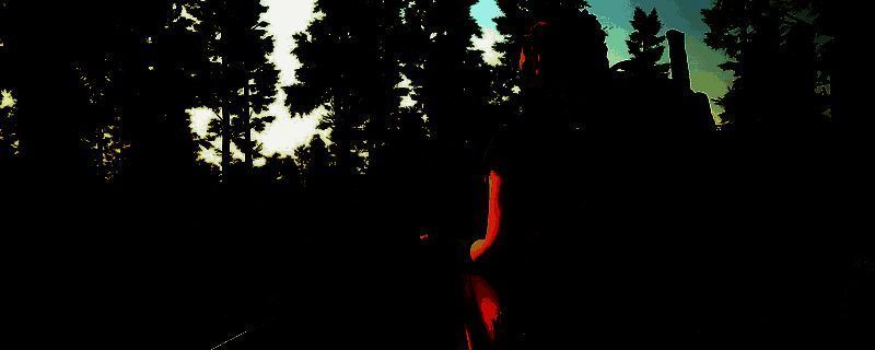 《人渣》游戏中玩家正在进行战斗操作，界面显示鼠标左键攻击与右键瞄准的提示说明