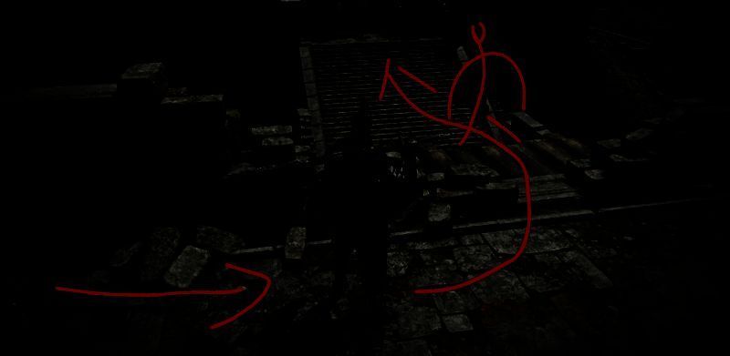 玩家在高台上与山妖2展开战斗，背景为山妖主城建筑群