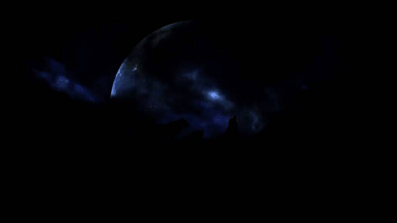 《黎明行者之血》预告片截图，主角科恩手持双刃在废墟中与吸血鬼对峙，背景血色天空渲染出末世氛围