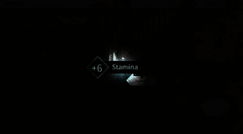 Arcaea角色在世界地图中移动，背景显示体力条逐渐增长