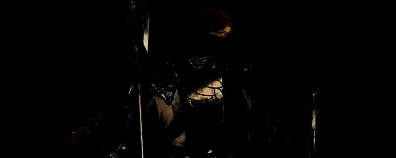 《艾尔登法环：黑夜君临》中守护者手持巨盾站立于战场中央，周身环绕防护能量，身后队友正在安全输出