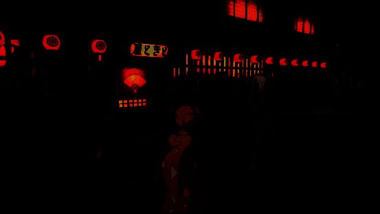 游戏中锻刀村全景视角，山间村落炊烟袅袅，远处有战斗痕迹