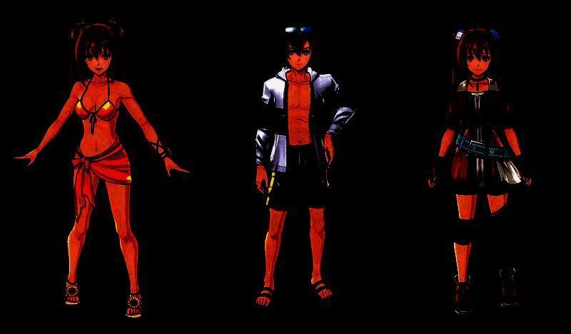 艾丝蒂尔与约书亚身穿玩偶装的立绘图，造型可爱，头饰为动物耳朵样式，背景为游击士协会标志