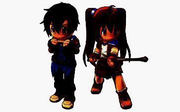 艾丝蒂尔玩偶装特写，头部为白色兔耳造型，服装为粉色连体裙，手持导力枪