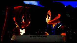 约书亚玩偶装正面展示，黑色猫耳搭配深蓝制服，眼神温柔