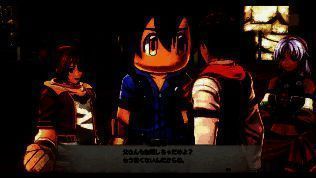 约书亚玩偶装侧面展示，服装细节精致，背景为利贝尔王国地图