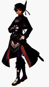 尤莉亚·舒华兹中尉立绘，身穿军装，手持细剑，神情坚定