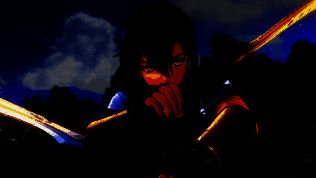 战斗场景截图，艾丝蒂尔释放导力技能，光效绚丽，敌人被击飞