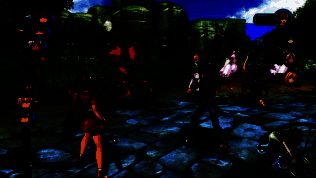 约书亚演奏口琴的剧情画面，月光下神情落寞，氛围感十足