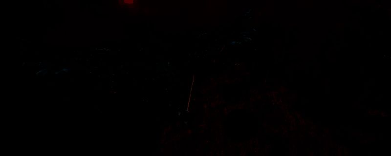 《艾尔登法环：黑夜君临》中追踪者角色展示图，身着暗影铠甲，手持双刃，周身环绕黑色能量