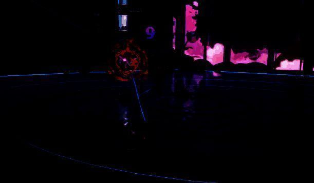 试炼塔内部战斗画面，角色在环形平台上与多名怪物激烈交战，技能特效交织，场面紧张刺激