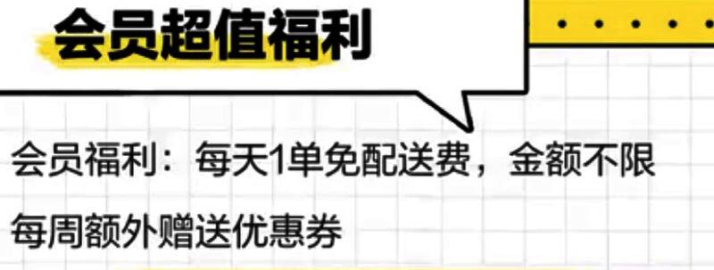 叮咚买菜会员权益页面截图，展示每日免运费和领菜福利