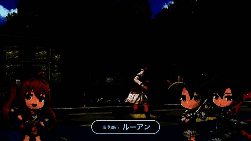 艾丝蒂尔与约书亚在城镇街道上对话，阳光洒在两人身上，背景行人穿梭