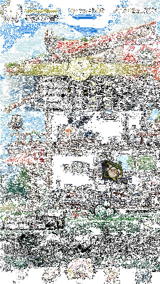 角色躺在床上酣睡的动画场景，窗外月光洒入，屋内摆设温馨可爱