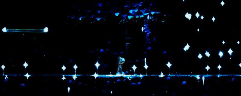 《朝露：境界旅程》游戏主视觉图，少女露站在昏暗异界中，身后是涌动的黑兽潮，画面充满神秘与希望交织的氛围