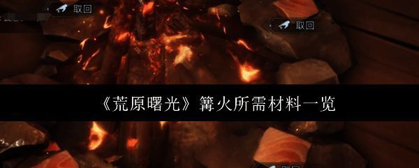 《荒原曙光》游戏中白雪皑皑的末日场景，远处可见玩家点燃的篝火在寒夜中闪烁