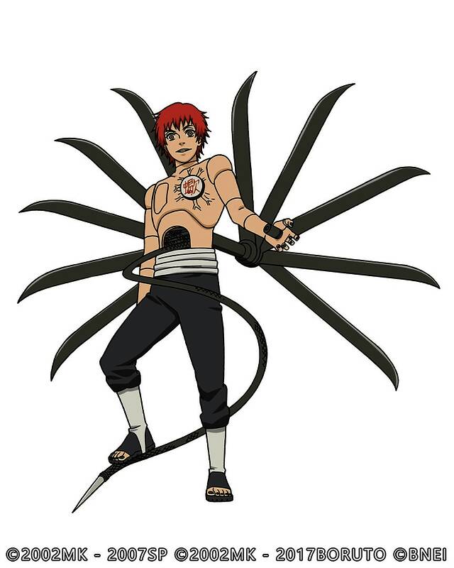 蝎本体现身，身体完全机械化，眼神冰冷，背后百具傀儡列阵